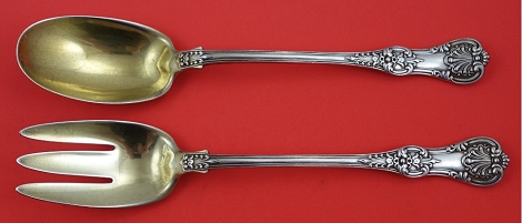 Salad Serving Set GW  plain  10 1/4